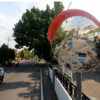 KACA CEMBUNG JALAN 45, 60, 80, 100 CM CERMIN CEMBUNG TIKUNGAN JALAN CONVEX MIRROR OUTDOOR RAJA RAK SUPERMARKET JUAL KE SELURUH INDONESIA