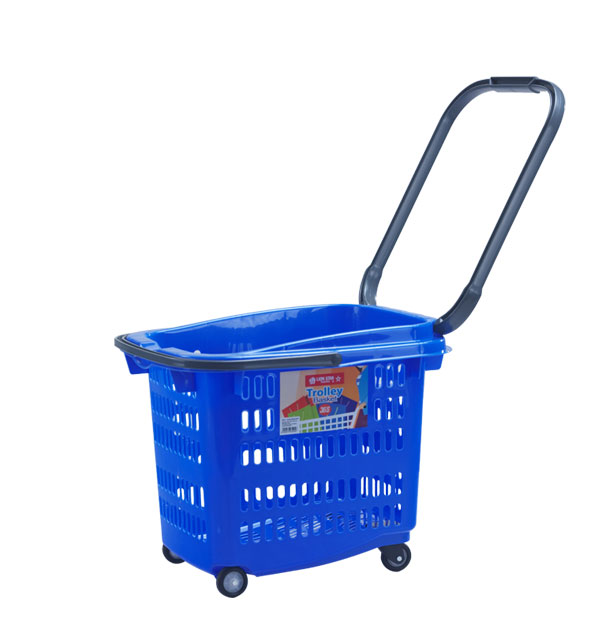 KERANJANG BELANJA DORONG SUPERMARKET PLASTIK LION STAR BW-31 TROLLEY BASKET 36 S | RAJA RAK SUPERMARKET