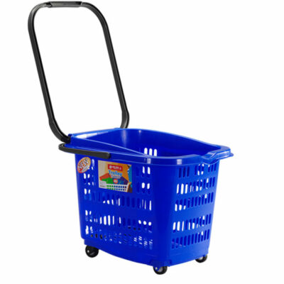 KERANJANG BELANJA SUPERMARKET DORONG PLASTIK LION STAR BW-32 TROLLEY BASKET 46 S | RAJA RAK SUPERMARKET
