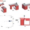 MEJA KASIR MINIMARKET SUPERMARKET TOKO MODERN TIPE MK-01BM | RAJA RAK SUPERMARKET