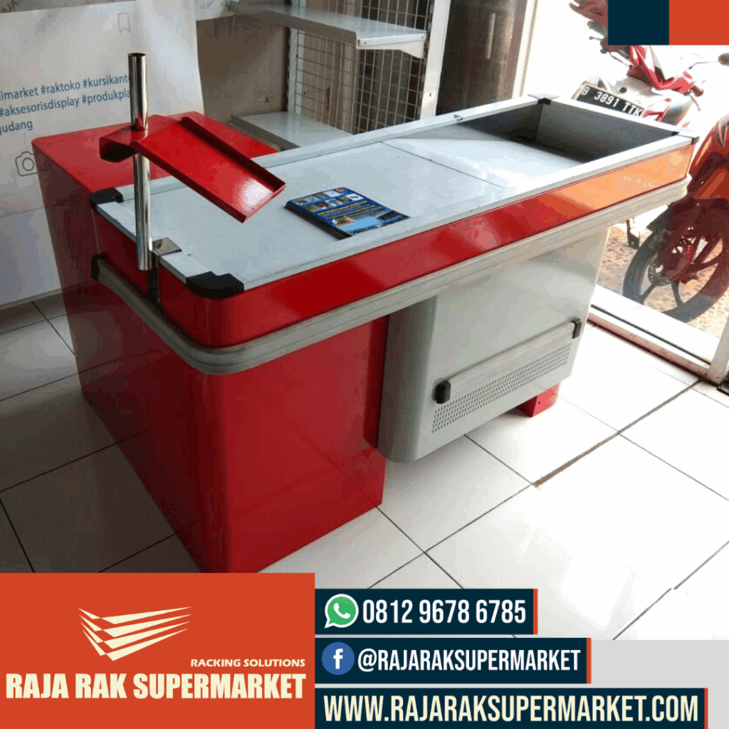 MEJA KASIR MINIMARKET SUPERMARKET TOKO MODERN TIPE MK-01BM | RAJA RAK SUPERMARKET