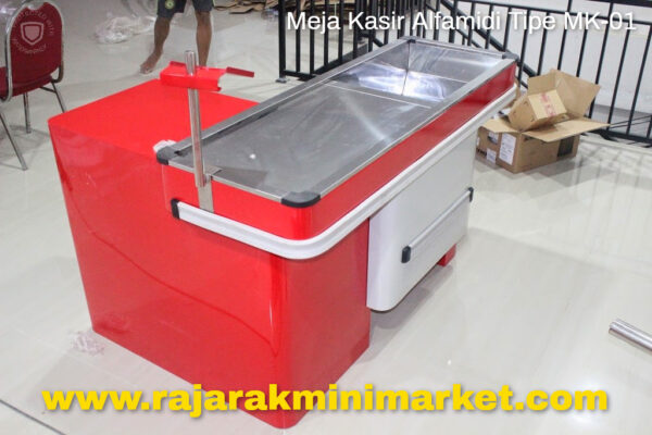 MEJA KASIR MINIMARKET SUPERMARKET TOKO MODERN TIPE MK-01BM | RAJA RAK SUPERMARKET