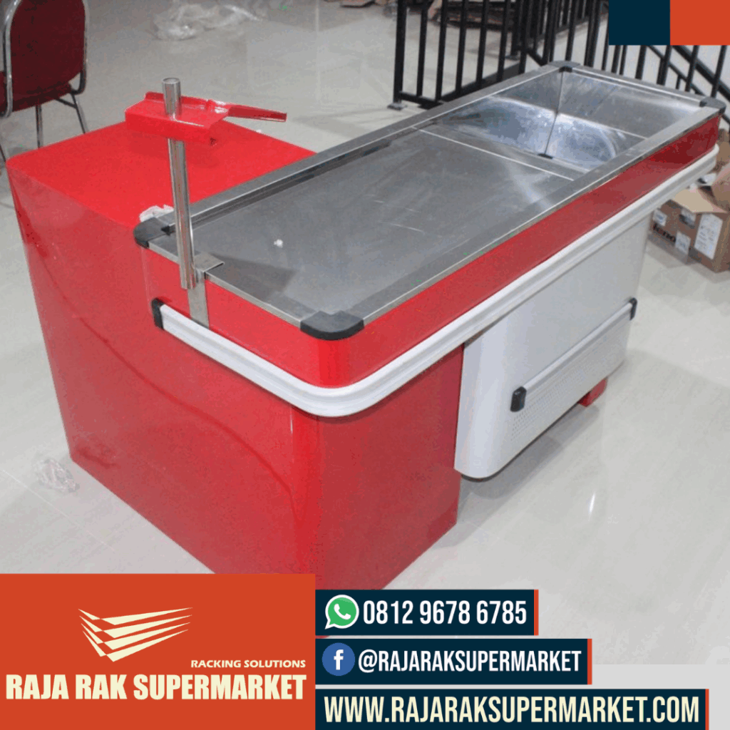 MEJA KASIR MINIMARKET SUPERMARKET TOKO MODERN TIPE MK-01BM | RAJA RAK SUPERMARKET