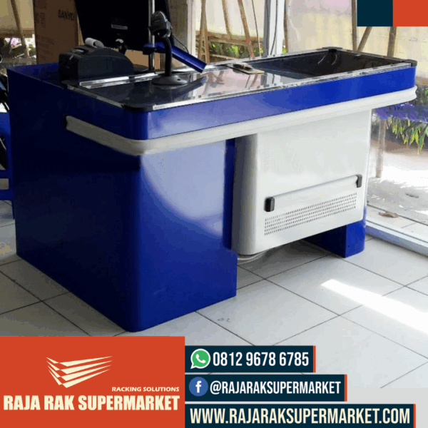 MEJA KASIR MINIMARKET SUPERMARKET TOKO MODERN TIPE MK-01BM | RAJA RAK SUPERMARKET