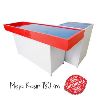 MEJA KASIR MINIMARKET TOKO SWALAYAN MODERN TIPE MK-05 SK-180 | RAJA RAK SUPERMARKET | JUAL KE SELURUH INDONESIA