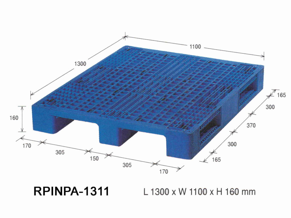 PALLET PLASTIK RABBIT NPA-1311 UKURAN 130x110x16 CM, JUAL HARGA BERSAING | PALET INDUSTRI STANDAR NASIONAL & INTERNASIONAL