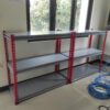 RAK BESI SIKU LUBANG GUDANG SLOTTED ANGLE TIPE STALLUM 100 | KAPASITAS 80 KG/ LEVEL, TINGGI 1500 CM S/D 2400 CM | WARNA CUSTOM | RAJA RAK SUPERMARKET