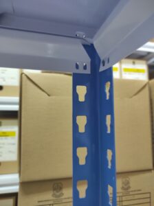 RAK BESI SIKU LUBANG GUDANG SLOTTED ANGLE TIPE STALLUM 100 | KAPASITAS 80 KG/ LEVEL, TINGGI 1500 CM S/D 2400 CM | WARNA CUSTOM | RAJA RAK SUPERMARKET