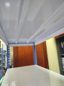 RAK BESI SIKU LUBANG GUDANG SLOTTED ANGLE TIPE STALLUM 100 | KAPASITAS 80 KG/ LEVEL, TINGGI 1500 CM S/D 2400 CM | WARNA CUSTOM | RAJA RAK SUPERMARKET