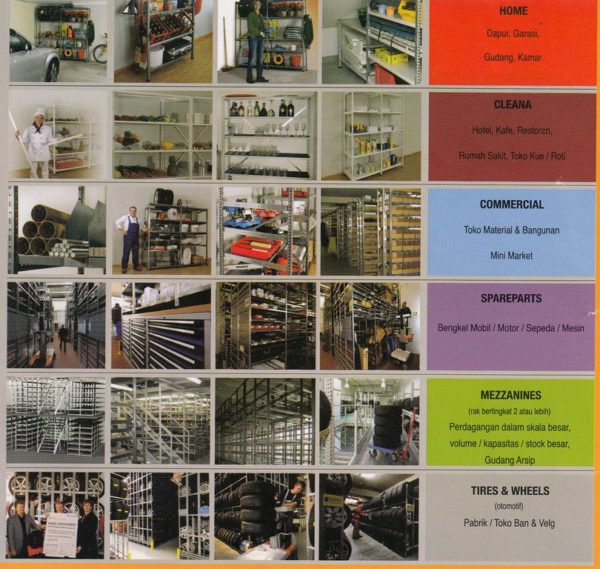 RAK BESI SUSUN BAHAN GALVANIS SERBAGUNA (RAK PREMIUM)