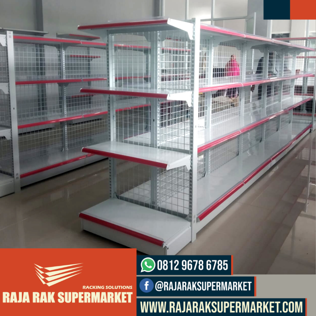 RAK GONDOLA MINIMARKET TIPE RR-150 (BEST SELLER) STANDAR RAK INDOMARET | RAJA RAK SUPERMARKET