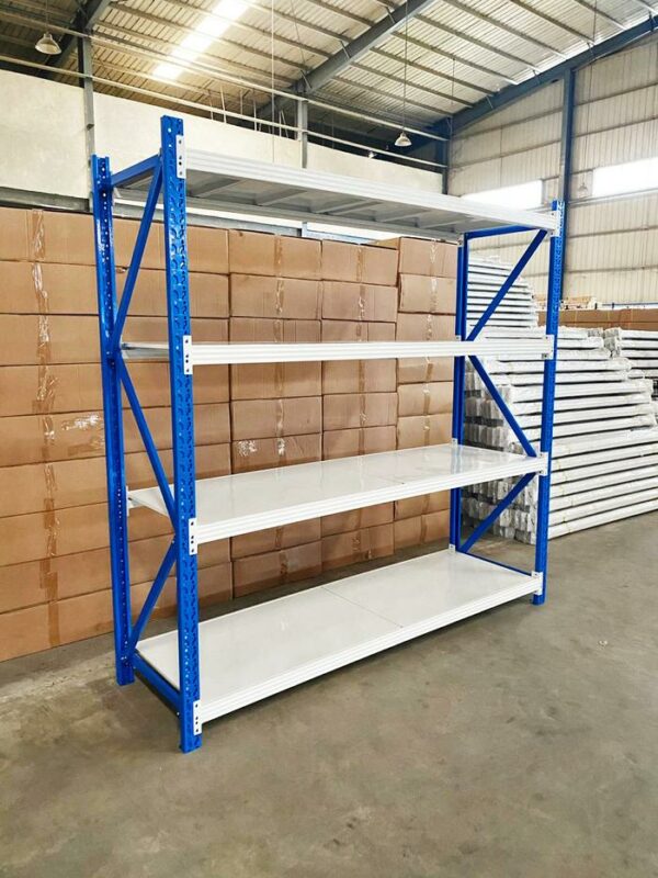 RAK GUDANG LIGHT DUTY TIPE RR-250 T.200 CM, 4 LEVEL SHELVING (Load 250 Kg/Level) | RAJA RAK SUPERMARKET | KIRIM KE SELURUH INDONESIA