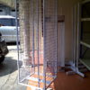 RAK PUTAR DISPLAY AKSESORIS / MERCHANDISE 4 SISI BESAR, WARNA PUTIH, UKURAN 50x50x130 CM