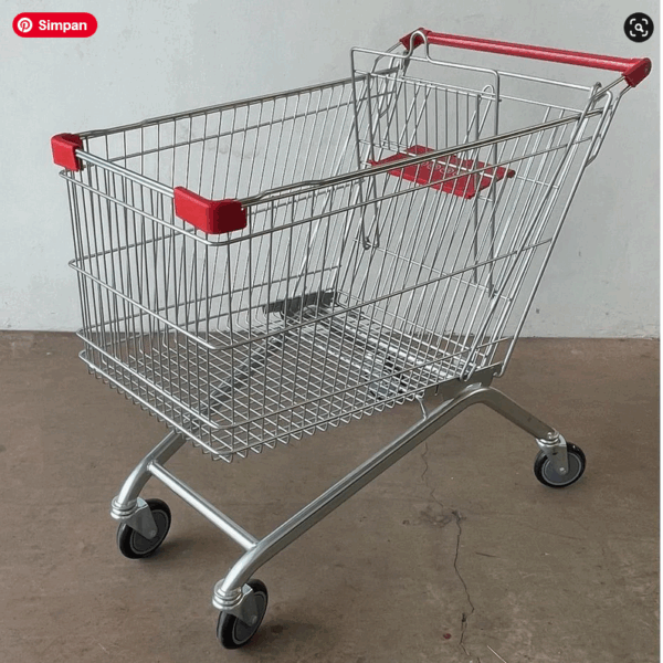 TROLI BELANJA SUPERMARKET 180 LITER TIPE TS-180L RAJA RAK SUPERMARKET | TROLLEY - TROLY SHOPPING TOKO RETAIL