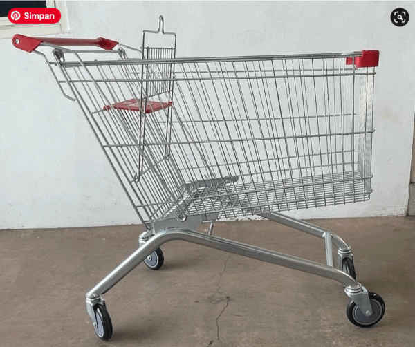 TROLI BELANJA SUPERMARKET 180 LITER TIPE TS-180L RAJA RAK SUPERMARKET | TROLLEY - TROLY SHOPPING TOKO RETAIL