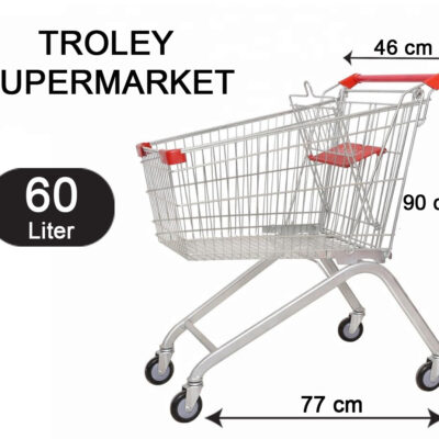TROLLEY MINIMARKET SUPERMARKET 60 LITER TIPE TS-60L RAJA RAK, JUAL KE SELURUH INDONESIA