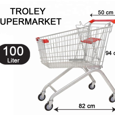TROLI BELANJA SUPERMARKET 100 LITER TIPE TS-100L RAJARAK | TROLLY - TROLLEY SHOPPING TOKO RETAIL | JUAL KE SELURUH INDONESIA