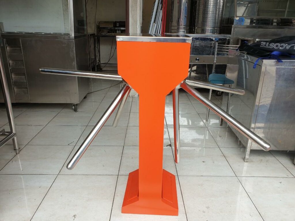 PINTU PUTAR SUPERMARKET BOX DOUBLE | TURNSTILES ANTRIAN 2 ARAH TANPA COUNTER