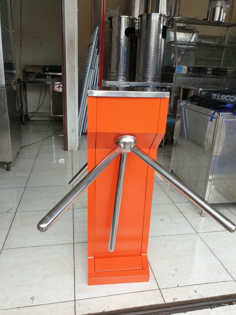 PINTU PUTAR SUPERMARKET BOX DOUBLE | TURNSTILES ANTRIAN 2 ARAH TANPA COUNTER