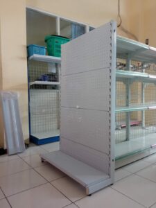RAK DISPLAY TOKO MINIMARKET TIPE RR-13 PERFORATTED - RAJA RAK SUPERMARKET