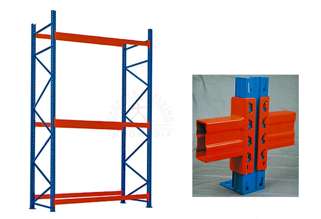 Kolom Racking RAK PALLET BESI GUDANG HEAVY DUTY TIPE RR-2000, LOAD 2 TON