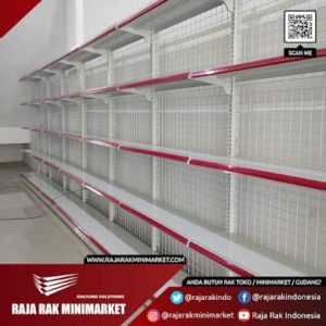 RAK INDOMARET | RAK SINGLE, DOUBLE DAN END GONDOLA TIPE RR-150, TINGGI 120, 150, 180 DAN 200 CM