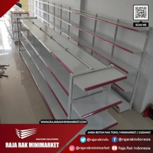 RAK INDOMARET | RAK SINGLE, DOUBLE DAN END GONDOLA TIPE RR-150, TINGGI 120, 150, 180 DAN 200 CM