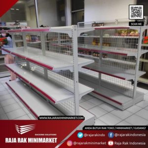 RAK INDOMARET | RAK SINGLE, DOUBLE DAN END GONDOLA TIPE RR-150, TINGGI 120, 150, 180 DAN 200 CM