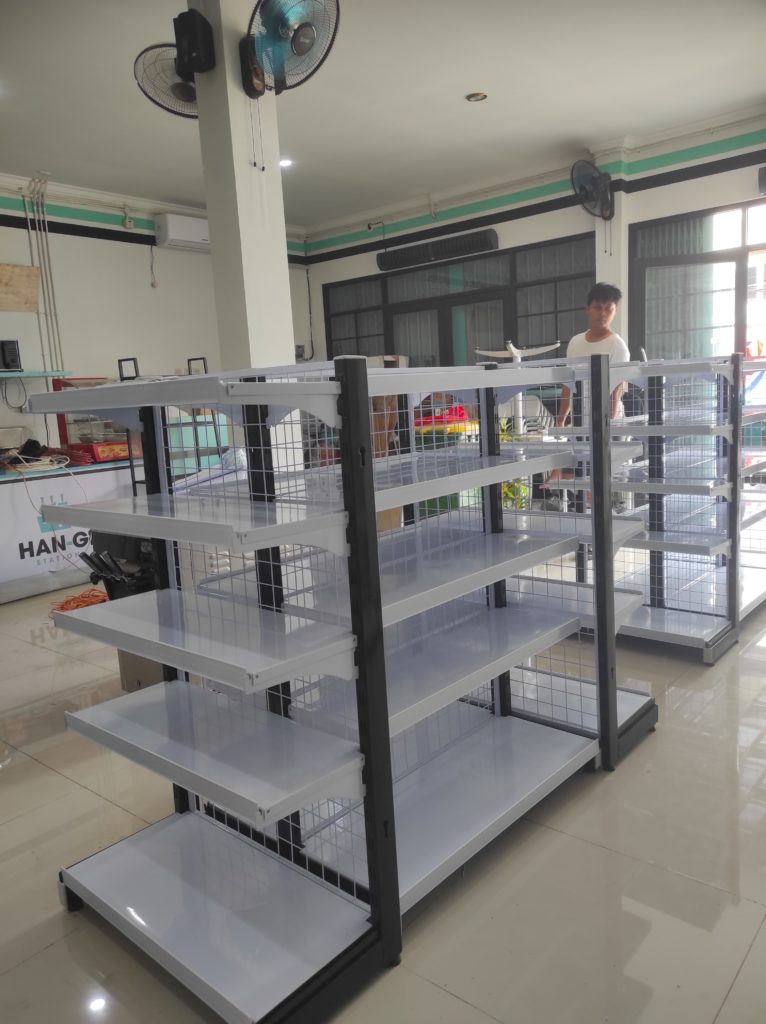 RAK MINMARKET DISPLAY TOKO, PEMASANGAN DI SAWANGAN DEPOK OLEH TIM RAJA RAK SUPERMARKET