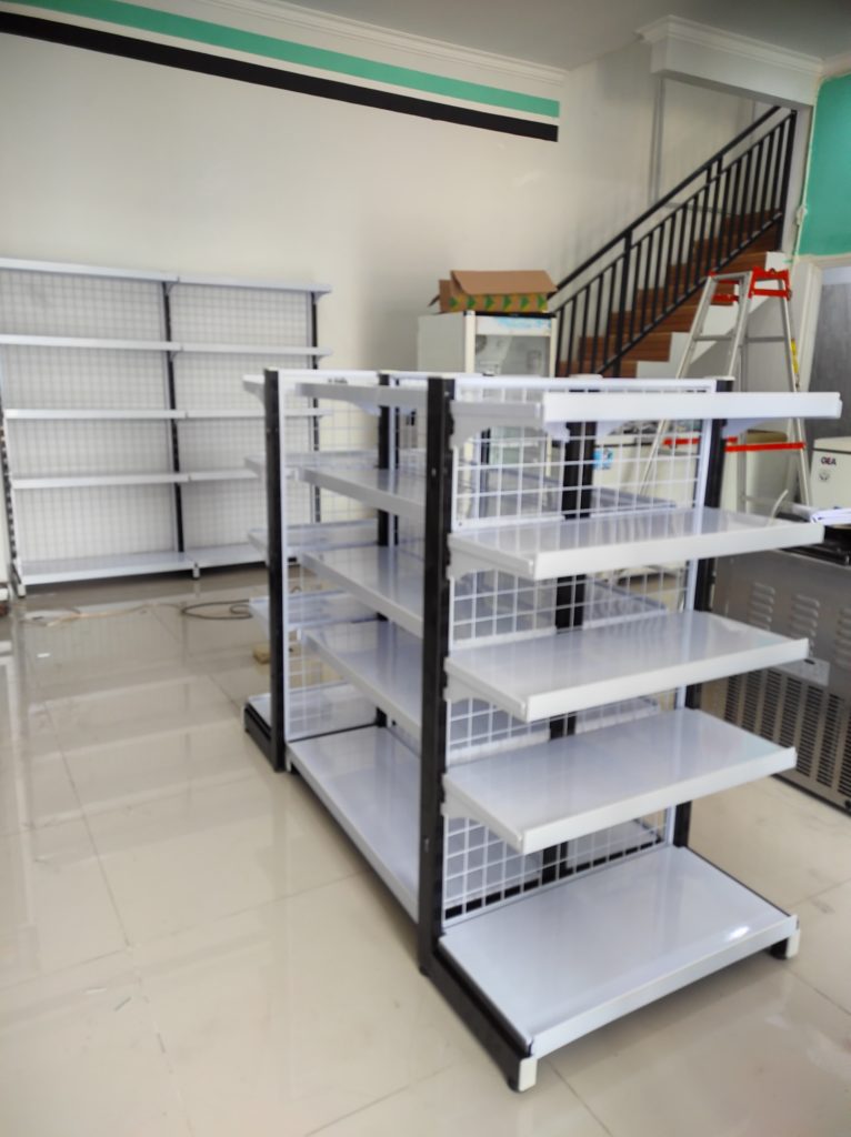 RAK MINMARKET DISPLAY TOKO, PEMASANGAN DI SAWANGAN DEPOK