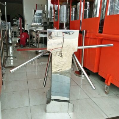 PINTU PUTAR STAINLESS BOX DOUBLE DUA ARAH | TRIPOD TURNSTILE TTS-DOUBLE | TANPA COUNTER (ALAT HITUNG) & TANPA COUNTER