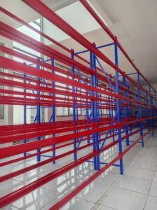 PEMASANGAN RAK BESI GUDANG SUSUN LIGHT DUTY SERBAGUNA KEKUATAN 150 KG/LEVEL TIPE C-150 DI KOTA BEKASI OLEH TIM RAJA RAK 