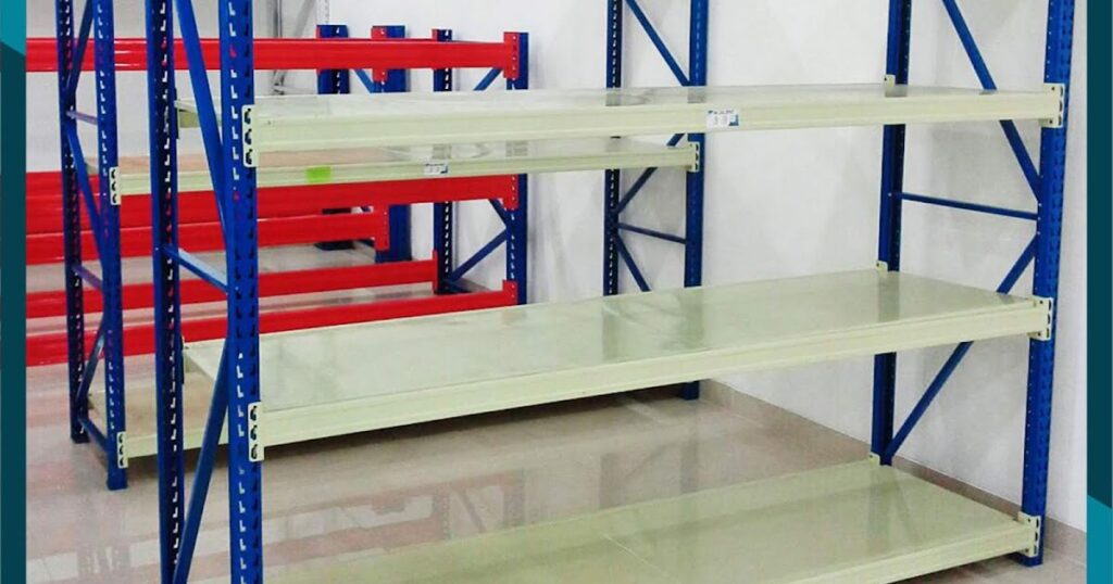 RAK BESI GUDANG MEDIUM DUTY SUSUN SERBAGUNA TIPE RR‑500 KAPASITAS 500KG/LEVEL SHELVING X 4 SHELVING ATAU 2 TON/UNIT | UKURAN PxL (200x60 CM) x Tinggi (200,250,300 CM) | RAJA RAK SUPERMARKET | KIRIM KE SELURUH INDONESIA