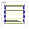 RAK BESI GUDANG MEDIUM DUTY SUSUN SERBAGUNA TIPE RR‑500 KAPASITAS 500KG/LEVEL SHELVING X 4 SHELVING ATAU 2 TON/UNIT | UKURAN PxL (200x60 CM) x Tinggi (200,250,300 CM) | RAJA RAK SUPERMARKET | KIRIM KE SELURUH INDONESIA
