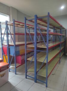 RAK BESI SUSUN GUDANG ARSIP KANTOR, PEMASANGAN DI JATIBENING – BEKASI, DIPASANG OLEH TIM RAJA RAK SUPERMARKET | RAJARAKSUPERMARKET.COM