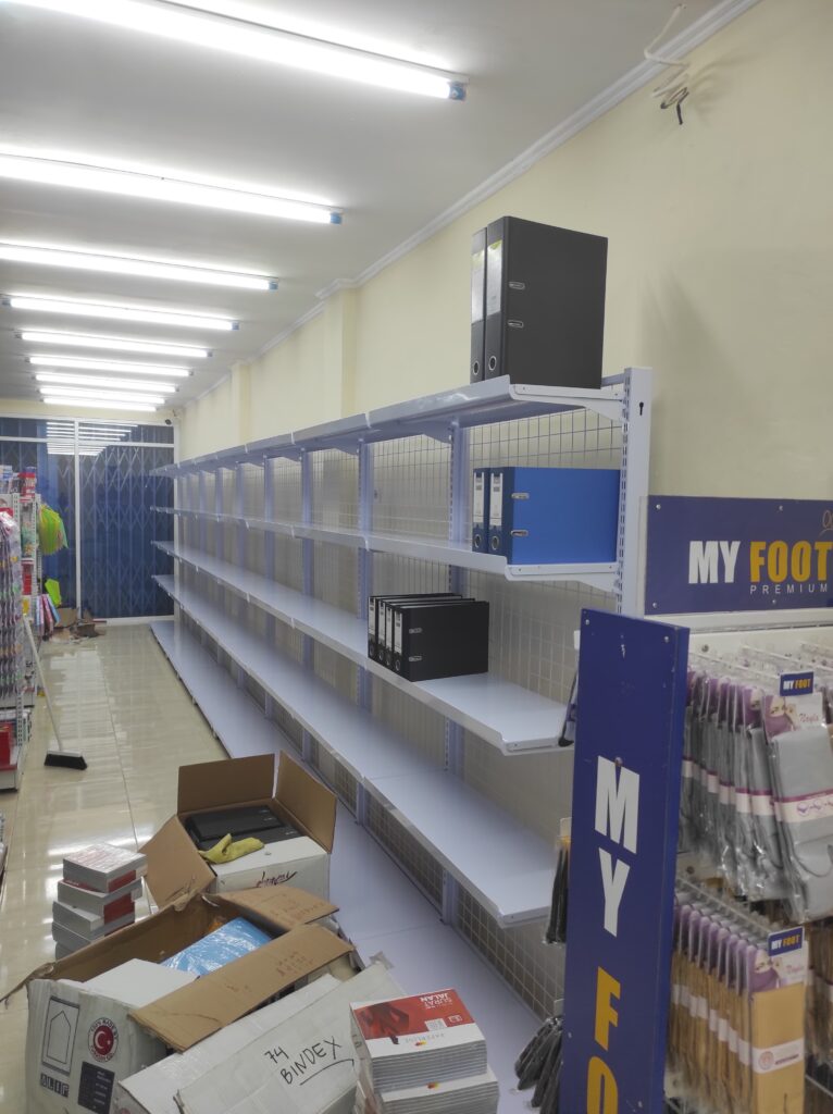 RAK MINIMARKET GONDOLA DISPLAY TOKO ATK, PEMASANGAN DI DEPOK OLEH TIM RAJA RAK SUPERMARKET | RAJARAKSUPERMARKET.COM