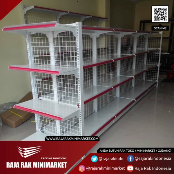 RAK MINIMARKET KOSONG TIPE RR-150 (BELUM ADA DISPLAY BARANG) | RAK GONDOLA DISPLAY: Solusi Terbaik untuk Display Toko Modern dari RAJA RAK INDONESIA