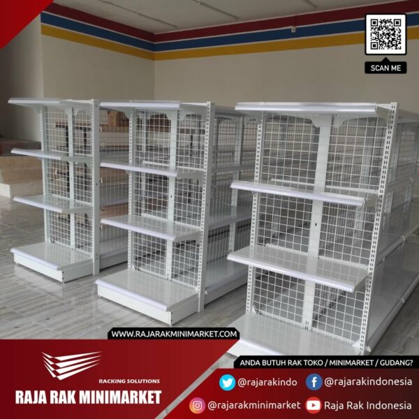RAK MINIMARKET KOSONG TIPE RR-150 (BELUM ADA DISPLAY BARANG) | RAK GONDOLA DISPLAY: Solusi Terbaik untuk Display Toko Modern dari RAJA RAK INDONESIA
