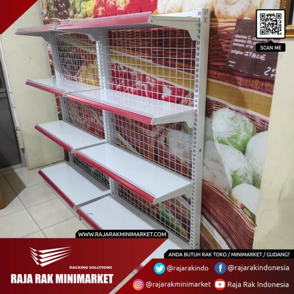 RAK MINIMARKET KOSONG TIPE RR-150 (BELUM ADA DISPLAY BARANG) | RAK GONDOLA DISPLAY: Solusi Terbaik untuk Display Toko Modern dari RAJA RAK INDONESIA