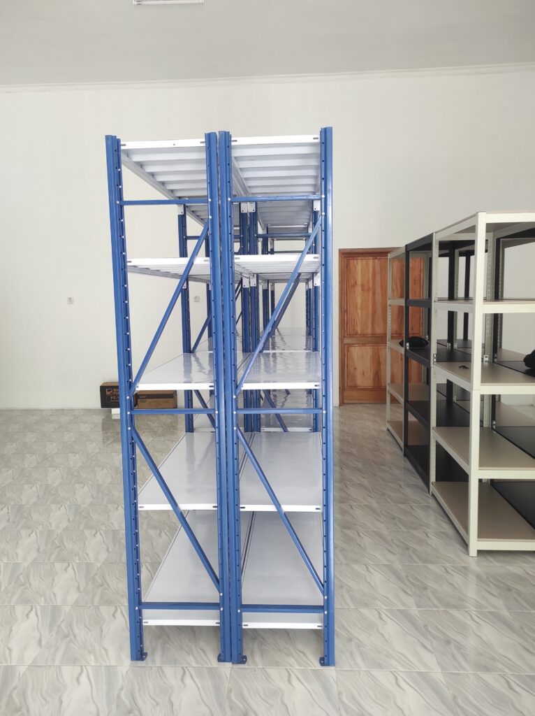 PEMASANGAN DI CIANJUR - RAK BESI SUSUN GUDANG ARSIP KANTOR SERBAGUNA TIPE JF-70 | OLEH TIM RAJA RAK SUPERMARKET