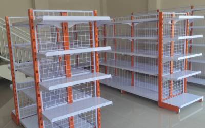 Instal Rak Gondola Minimarket Display Toko Tipe JF-15 di Purwakarta