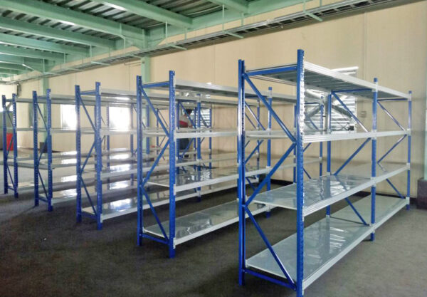 RAK BESI SUSUN GUDANG SERBAGUNA LIGHT DUTY TIPE RR-250 L60, KEKUATAN 250 KG/LEVEL (±1 TON/UNIT) | RAJA RAK SUPERMARKET | JUAL KE SELURUH INDONESIA