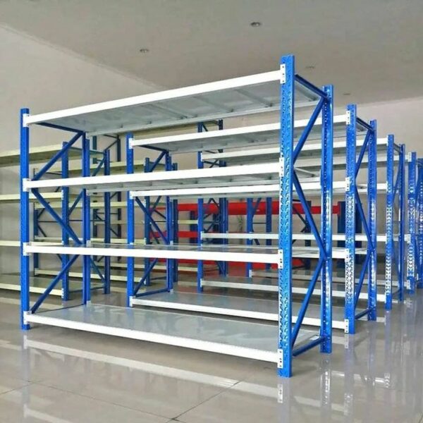 RAK BESI SUSUN GUDANG SERBAGUNA LIGHT DUTY TIPE RR-250 L60, KEKUATAN 250 KG/LEVEL (±1 TON/UNIT) | RAJA RAK SUPERMARKET | JUAL KE SELURUH INDONESIA