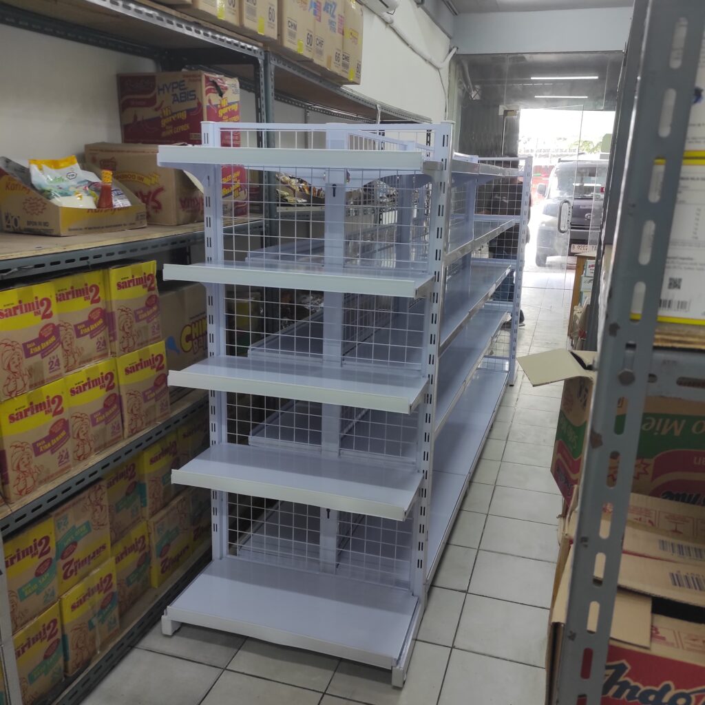 RAK MINIMARKET MURAH RAK GONDOLA DISPLAY TOKO TIPE JF-15 RAJA RAK SUPERMARKET