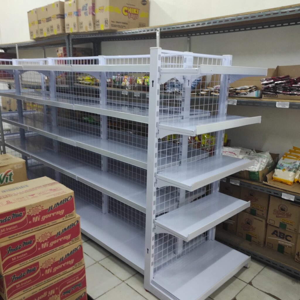 RAK MINIMARKET MURAH RAK GONDOLA DISPLAY TOKO TIPE JF-15 RAJA RAK SUPERMARKET