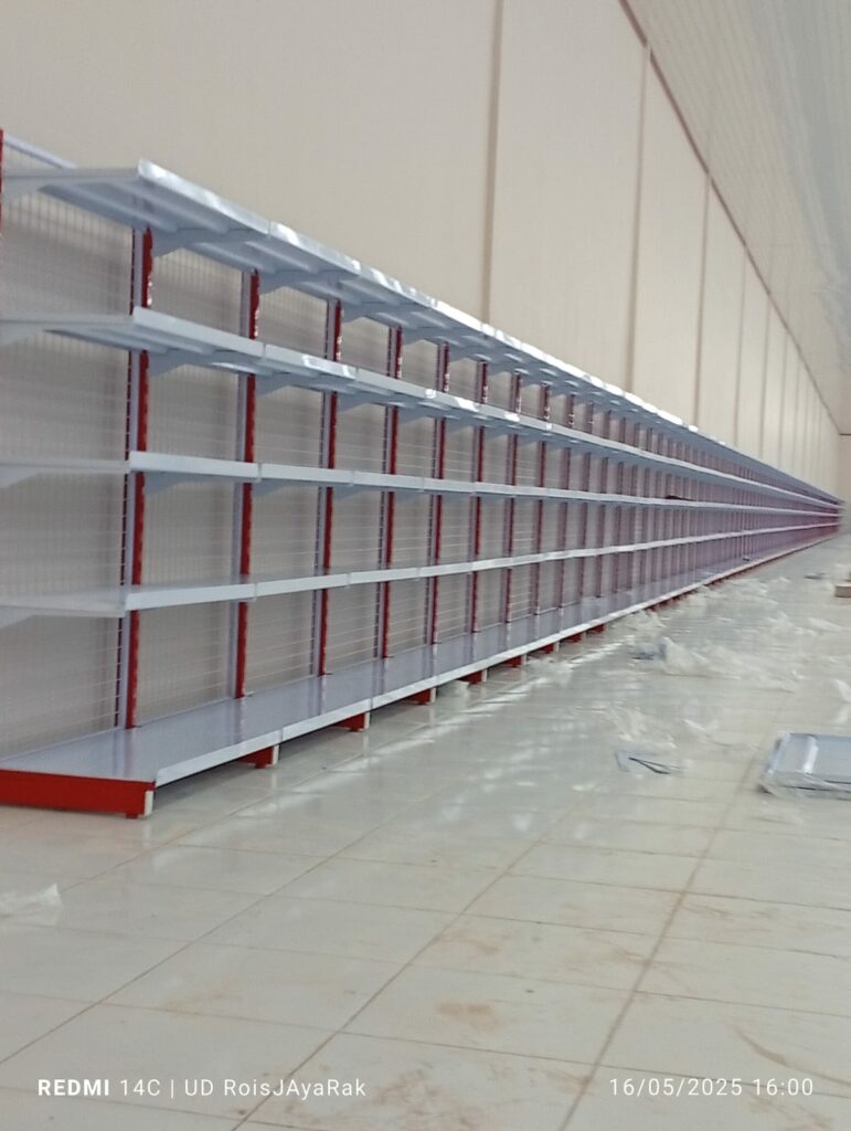 RAK MINIMARKET MURAH STANDAR TOKO ALFAMART TIPE ZA-16 | UKURAN PxLxT = 90 CM x 40/33 CM x 120/150/170/180/200 CM | MADE IN INDONESIA | RAJA RAK SUPERMARKET