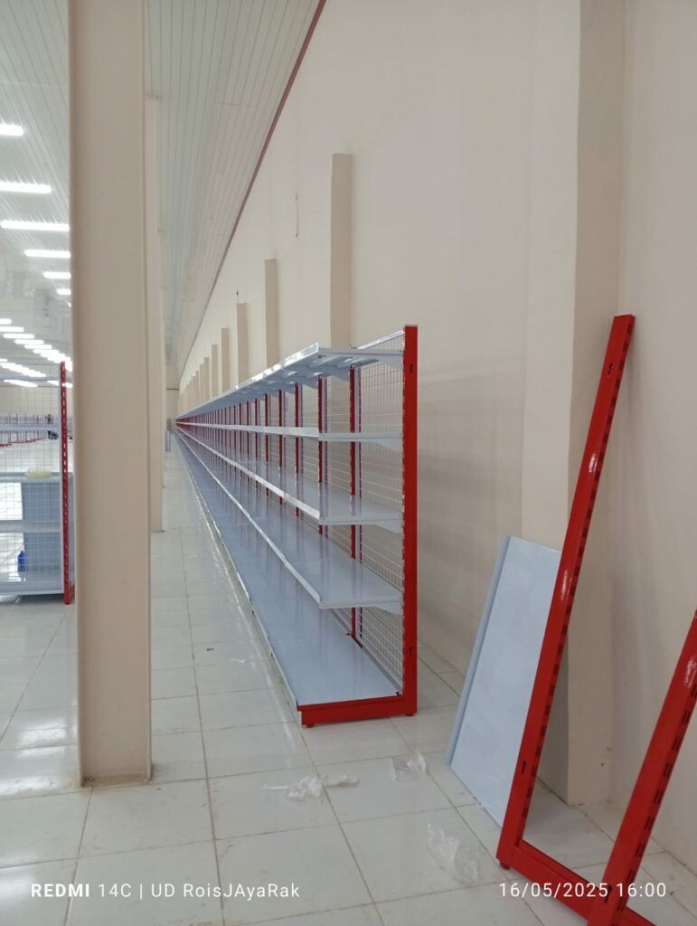 RAK MINIMARKET MURAH STANDAR TOKO ALFAMART TIPE ZA-16 | UKURAN PxLxT = 90 CM x 40/33 CM x 120/150/170/180/200 CM | MADE IN INDONESIA | RAJA RAK SUPERMARKET
