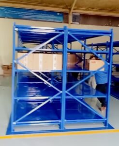 RAK BESI GUDANG MEDIUM DUTY ZA-500, UKURAN 150x100x200 CM, WARNA FULL BIRU (Projec PLN) | RAJA RAK SUPERMARKET