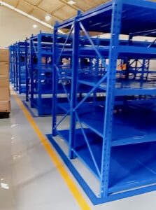 RAK BESI GUDANG MEDIUM DUTY ZA-500, UKURAN 150x100x200 CM, WARNA FULL BIRU (Projec PLN) | RAJA RAK SUPERMARKET