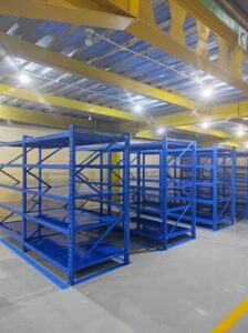 Rak Besi Gudang Susun Light Duty di PLN UP2D Cempaka Putih - Jakarta Pusat oleh Tim RAJA RAK SUPERMARKET (Rajaraksupermarket.com)